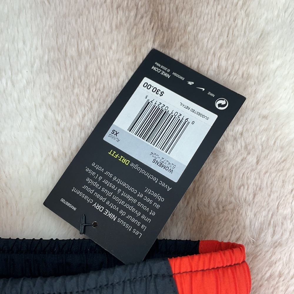 Nike Drifit Black & Red Shorts - Women's Size XS - Picture 3 of 4